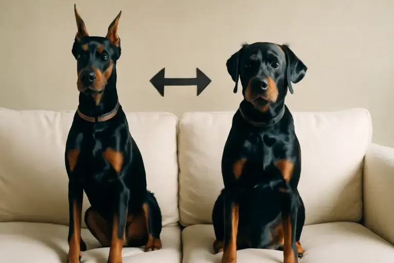 Distinzione tra dobermann americano e europeo: la caratteristica fisica che cambia salute e gestione