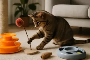 Quali giochi aiutano il gatto a mantenersi in forma? L’attività ideale per stimolare i sensi