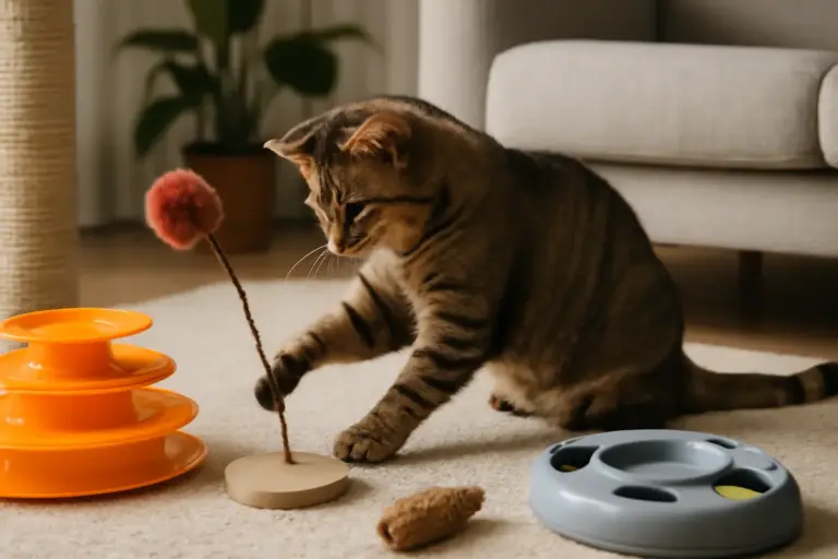 Quali giochi aiutano il gatto a mantenersi in forma? L’attività ideale per stimolare i sensi