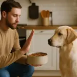 Come insegnare al cane a stare calmo al momento del pasto: un trucco che riduce lo stress