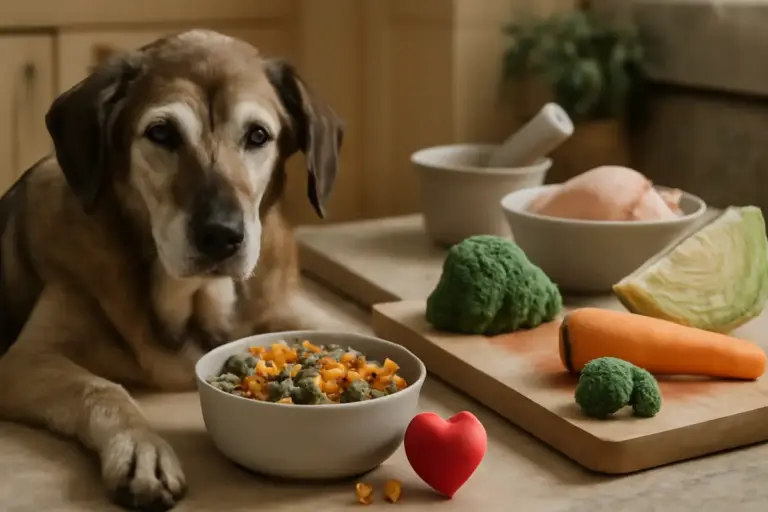 Ricetta casalinga equilibrata per il cane anziano: come protegge cuore e articolazioni