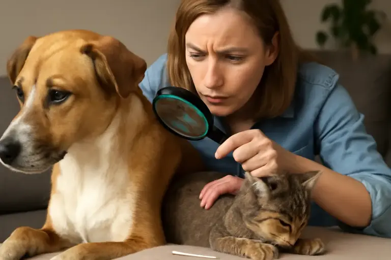 Come accorgersi della presenza di pulci o zecche su cani e gatti? Il trucco dell’ispezione che aiuta subito