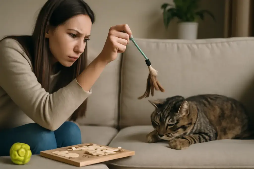 Riconoscere la noia nel comportamento del gatto: segnali sottili e attività correttive