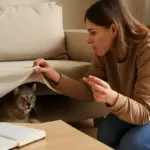Gatto che si nasconde quando arrivano ospiti: la routine prima delle visite che riduce la paura