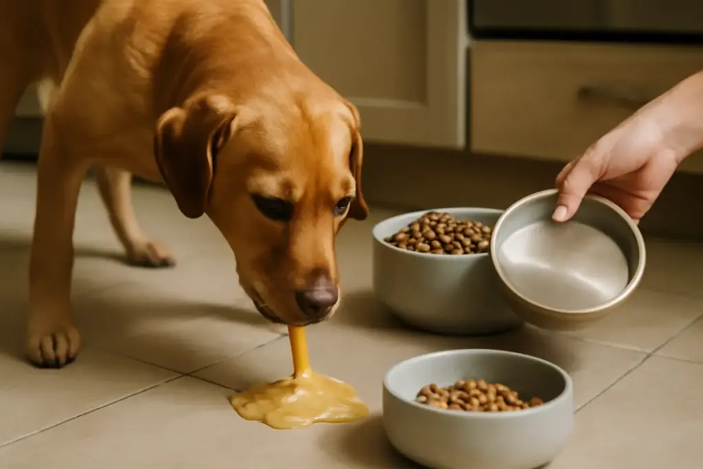 Cosa significa il vomito dopo mangiato nei cani? Svela se serve cambiare dieta
