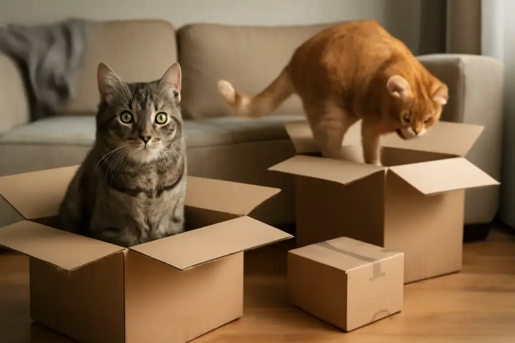 Gatti e scatole: il segreto evolutivo dietro questa attrazione irresistibile