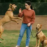 Salto improvviso addosso nei cani giovani: esercizi per insegnare la calma con risultati visibili