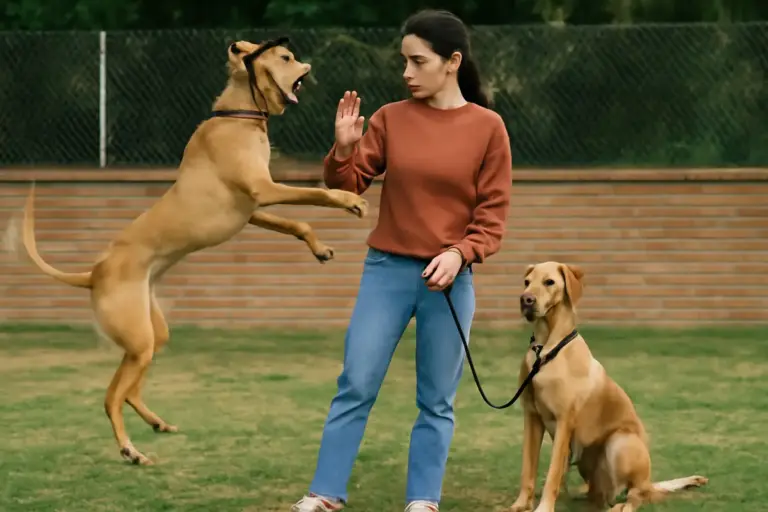 Salto improvviso addosso nei cani giovani: esercizi per insegnare la calma con risultati visibili