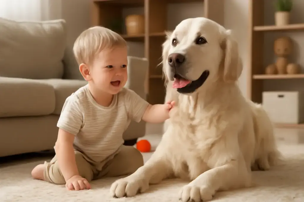 Carattere del golden retriever: il motivo per cui è perfetto nelle case con bambini piccoli
